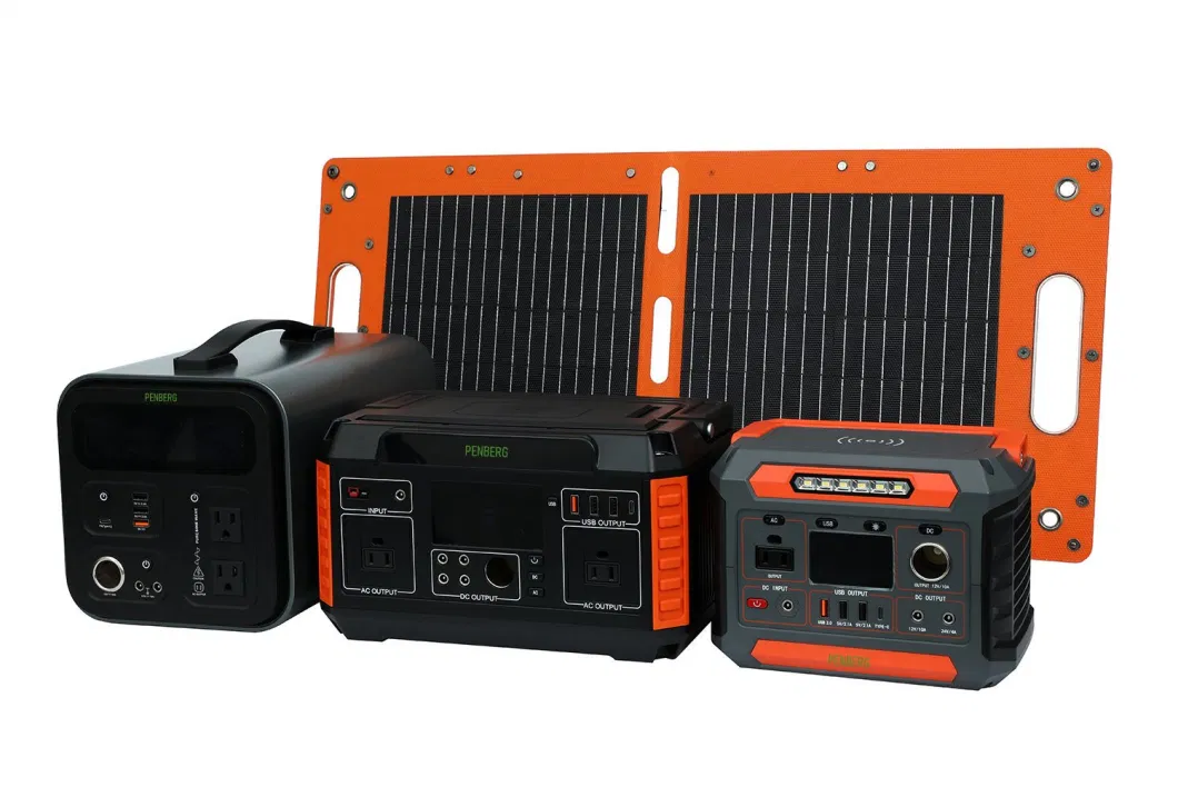 High Efficiency Outdoor Portable Power Station Solar Generator Waterproof Folding Solar Panel Charger