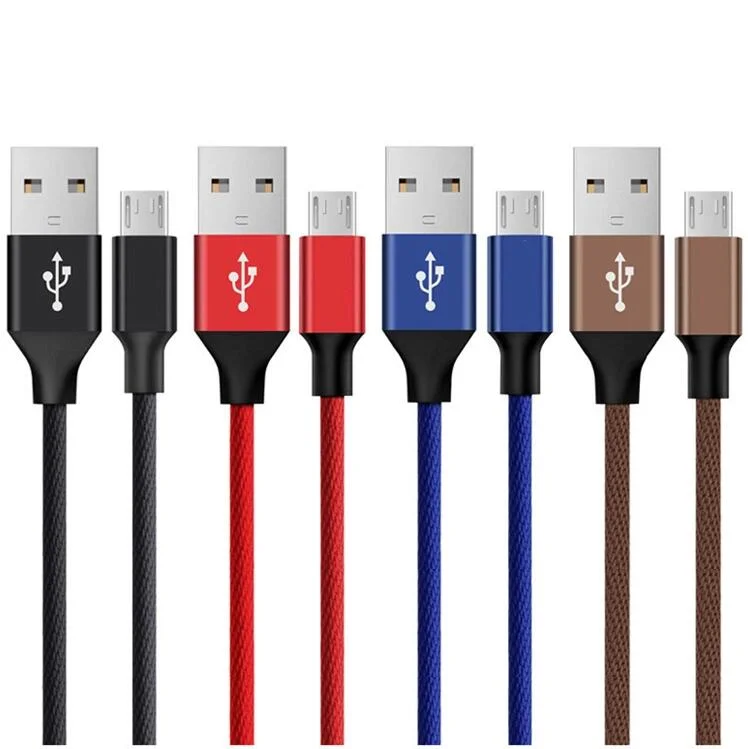 Colorful Fast Charging Charger for Mobile Phone Sync Data Type 5 Pin Micro USB Cable
