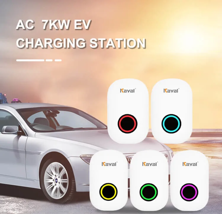 Kayal APP Control 220V 32A Evse Electric Vehicle Charging Station New Arrival EV Car Intelligent Charger with CE Certificate