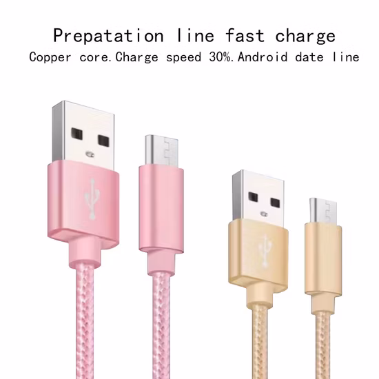 USB Cable Colorful Fast Charging Charger for Mobile Phone Sync Data