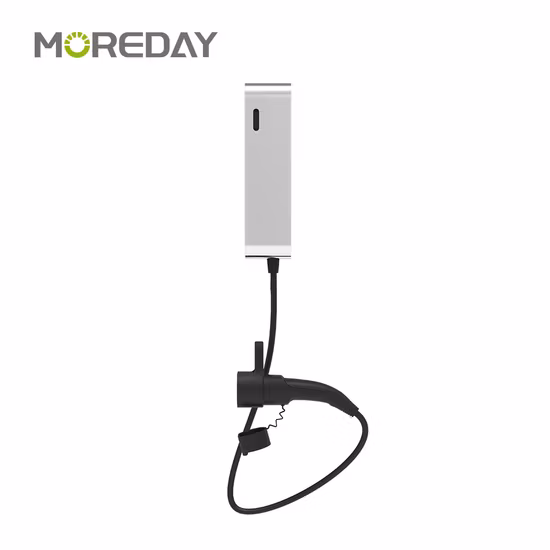 380V 22kw 8 to 32A 3phase Fast Charging Wall Box Mode 3 Portable Electric Car Charging Station EV Charger with LCD Screen